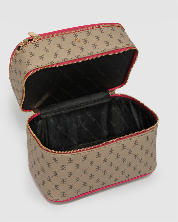 Colette by Colette Hayman Monogram Summer Double Mono Cosmetic Case