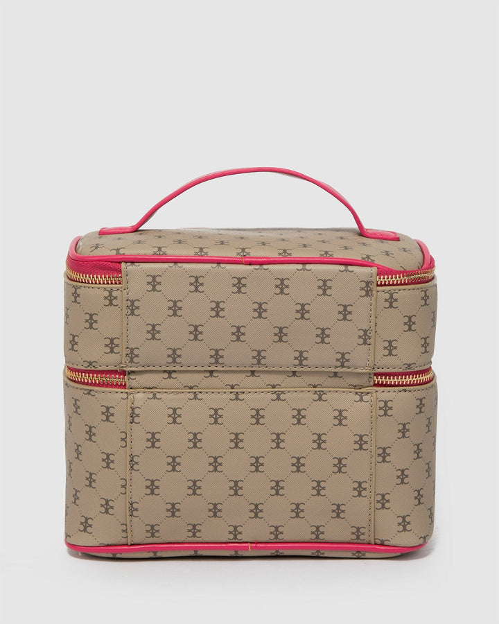 Colette by Colette Hayman Monogram Summer Double Mono Cosmetic Case