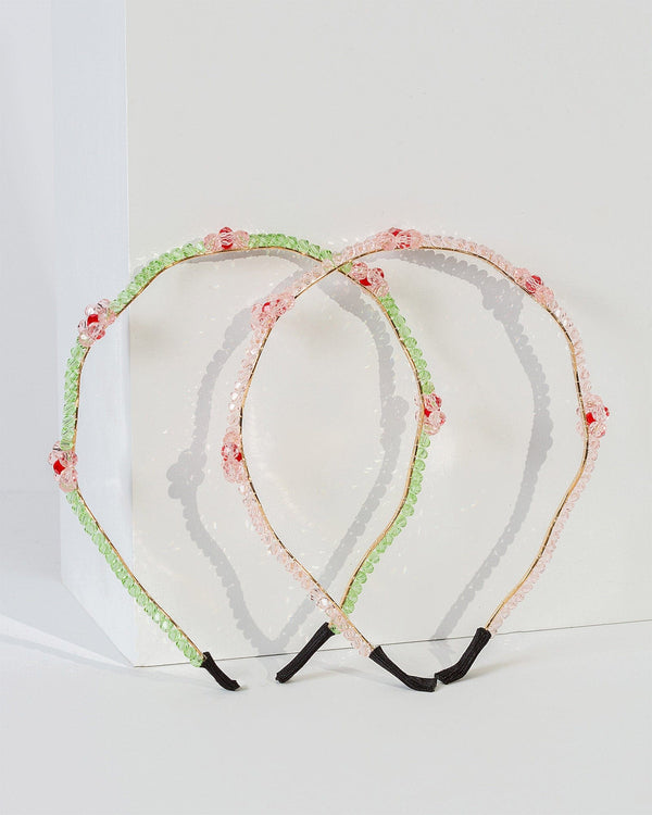Colette by Colette Hayman Multi Colour 2 Pack Beaded Flow Earrings Headbands