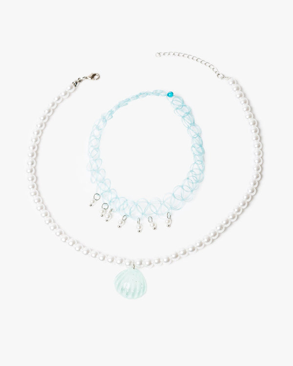 Colette by Colette Hayman Multi Colour 2 Pack Sea Inspired Choker Necklace