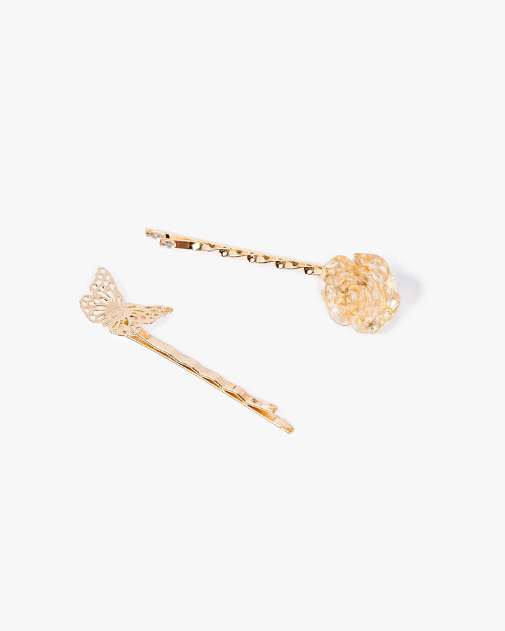 Colette by Colette Hayman Multi Colour 6 Pack Butterly And Flower Hair Slides