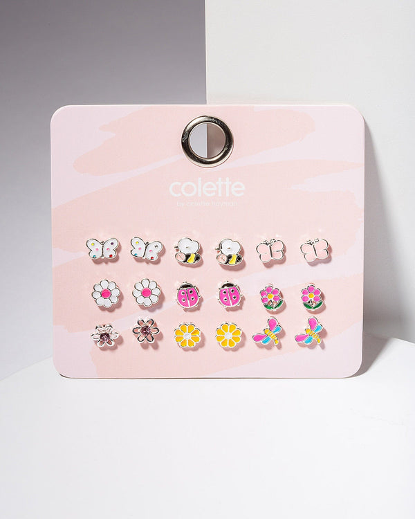 Colette by Colette Hayman Multi Colour Animals & Flowers Earring Pack
