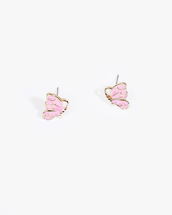 Colette by Colette Hayman Multi Colour Butterfly Wings Stud Earrings