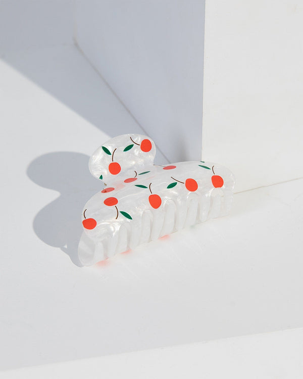 Colette by Colette Hayman Multi Colour Cherry Acrylic Claw Clip