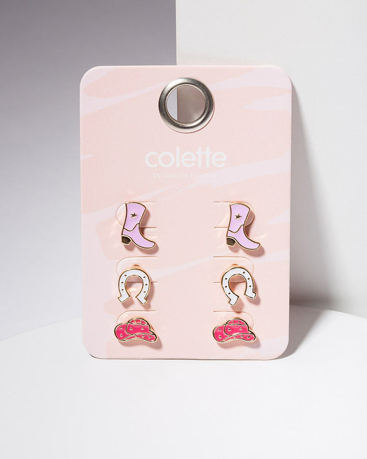 Colette by Colette Hayman Multi Colour Cowgirl Earring Pack