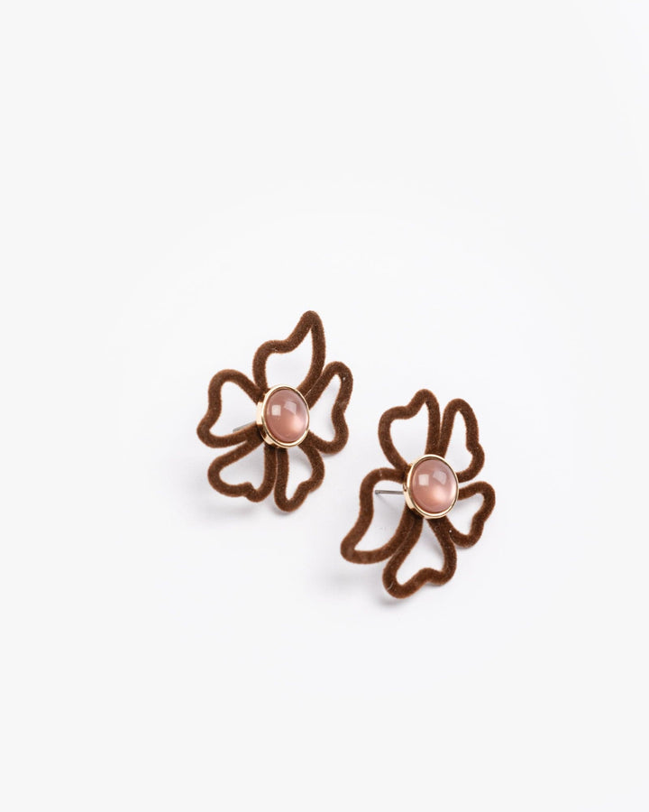 Colette by Colette Hayman Multi Colour Felt Flower Shape Earrings