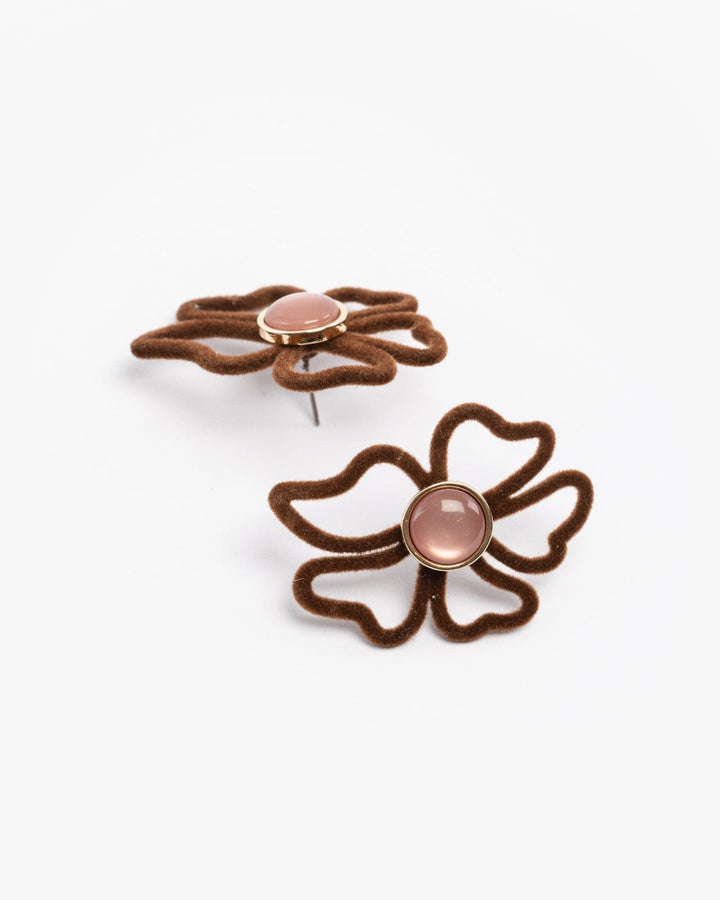 Colette by Colette Hayman Multi Colour Felt Flower Shape Earrings