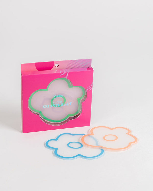 Colette by Colette Hayman Multi Colour Flower Coaster Set