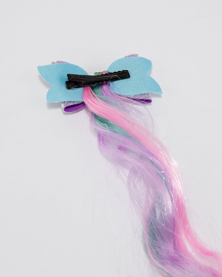 Colette by Colette Hayman Multi Colour Glitter Bow Hair Piece