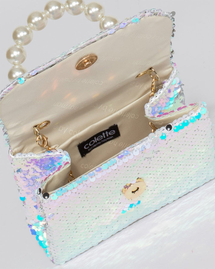 Colette by Colette Hayman Multi Colour Mara Top Sequin Handle Bag