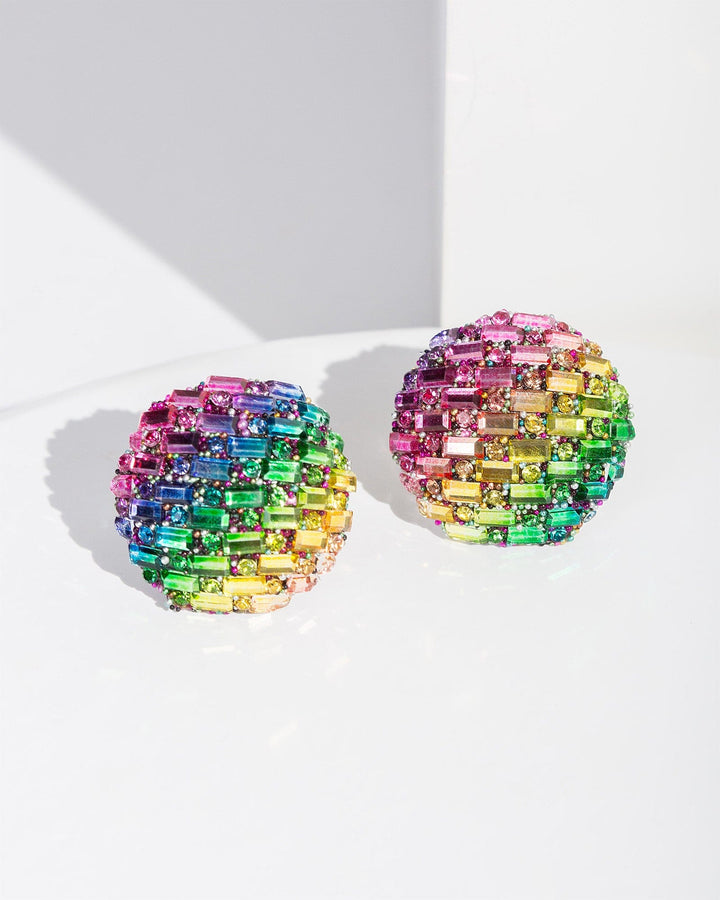 Colette by Colette Hayman Multi Colour Rainbow Stud Earrings