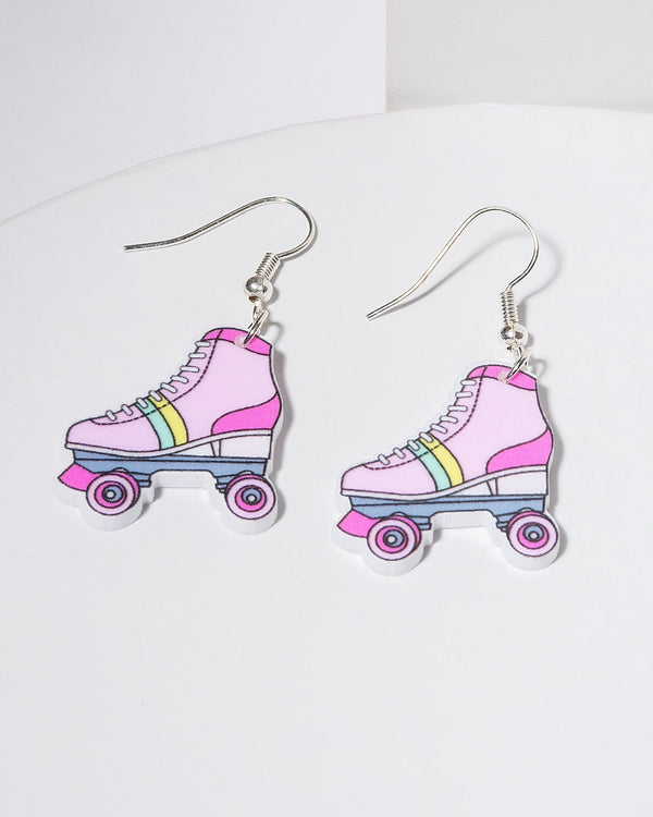 Colette by Colette Hayman Multi Colour Roller Skate Hook Earrings