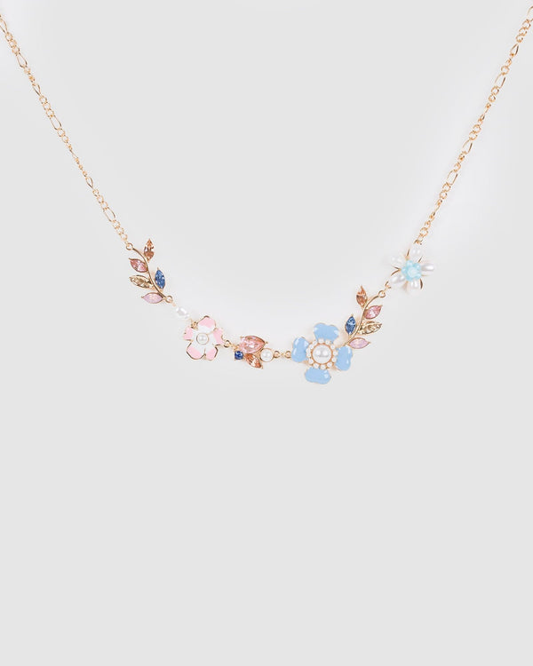 Colette by Colette Hayman Multi Flower Detail Necklace