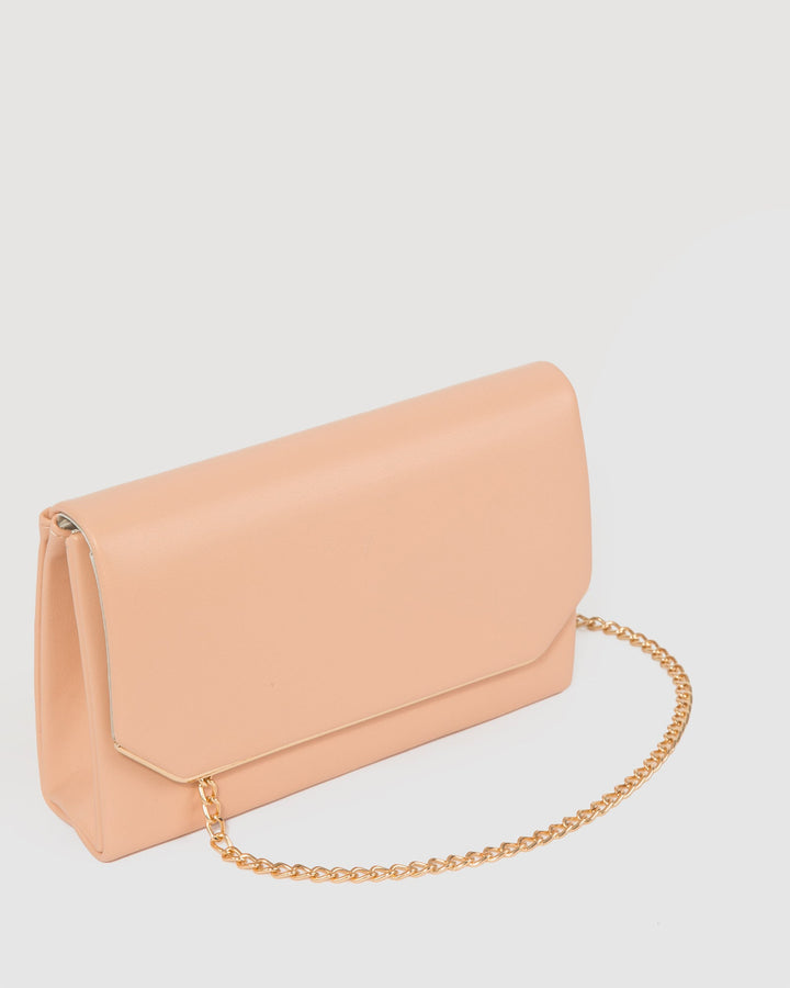 Colette by Colette Hayman Natural Penny Flap Clutch Bag