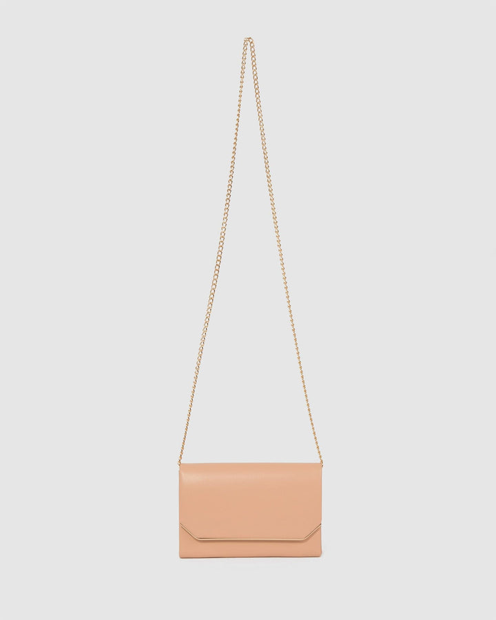Colette by Colette Hayman Natural Penny Flap Clutch Bag