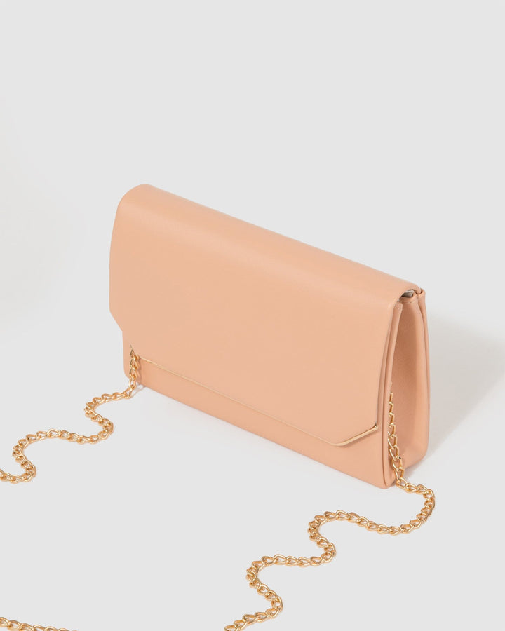 Colette by Colette Hayman Natural Penny Flap Clutch Bag