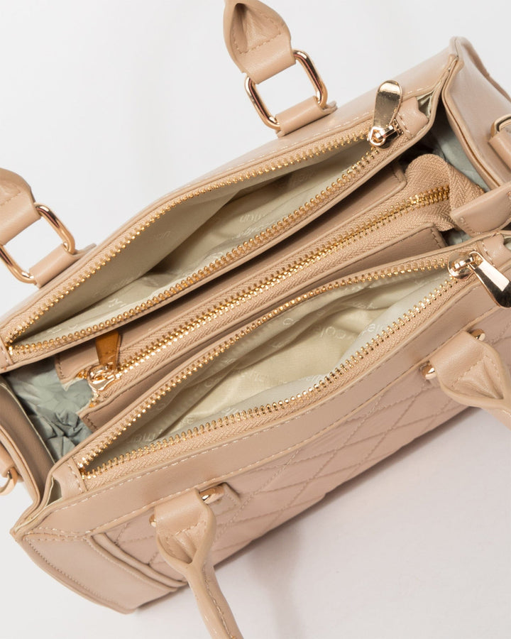 Colette by Colette Hayman Natural Stef Quilt Tote Bag