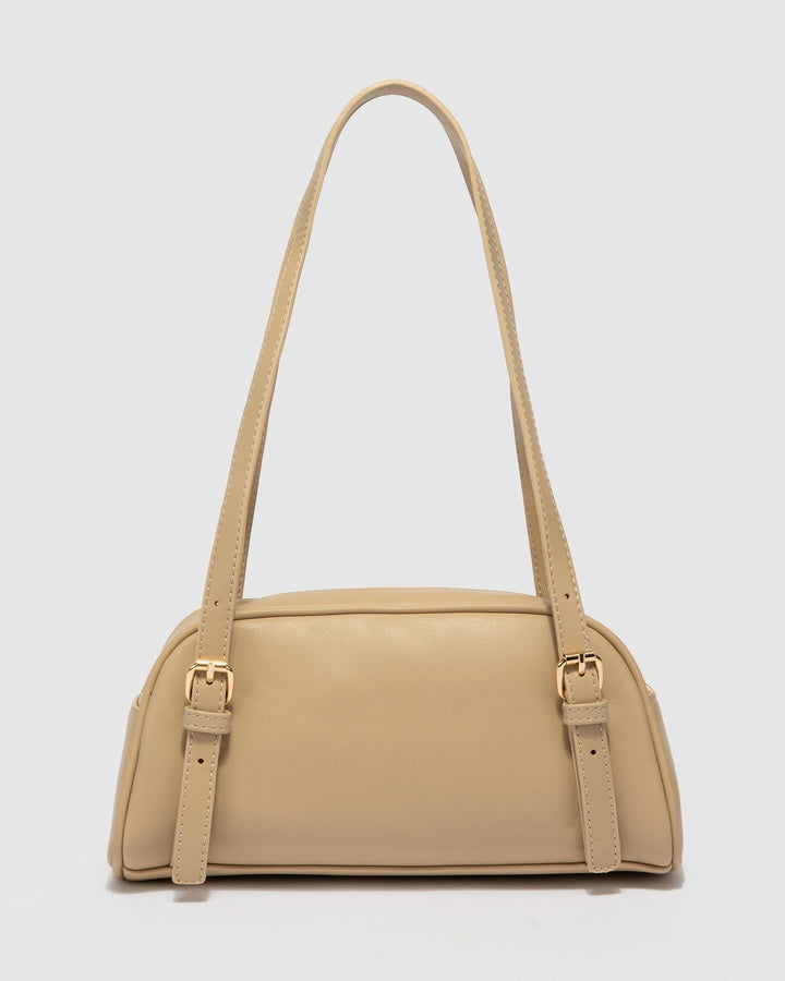 Colette by Colette Hayman Natural Zoe Buckle Shoulder Bag