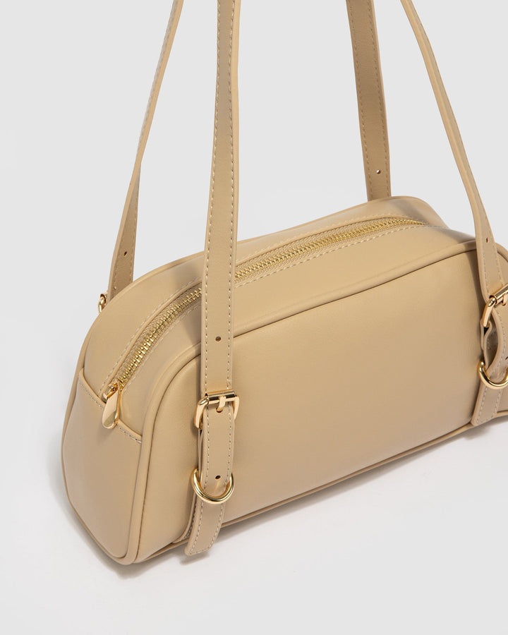 Colette by Colette Hayman Natural Zoe Buckle Shoulder Bag