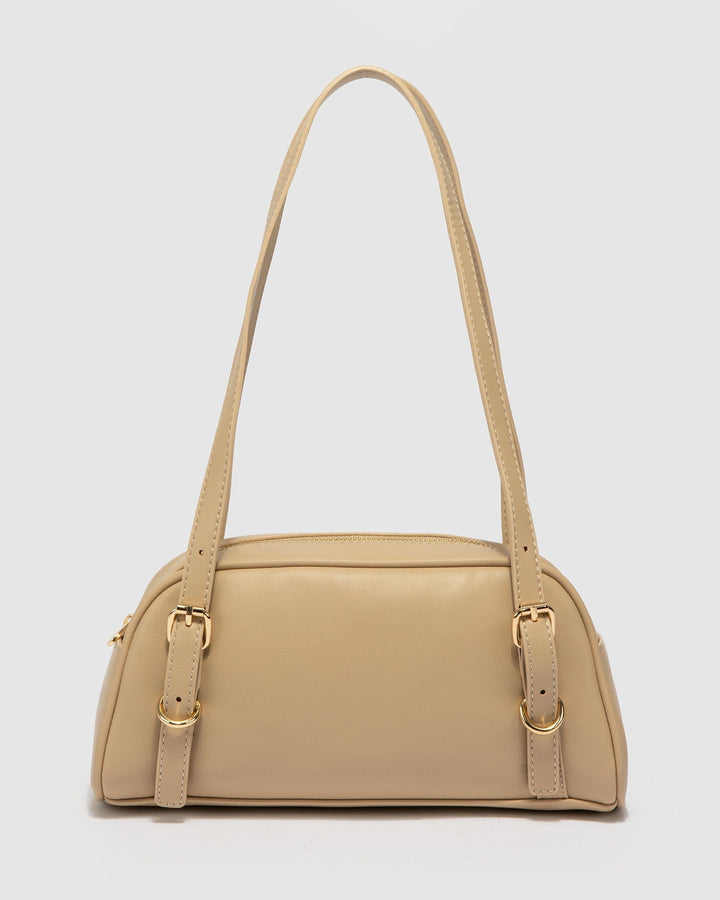 Colette by Colette Hayman Natural Zoe Buckle Shoulder Bag