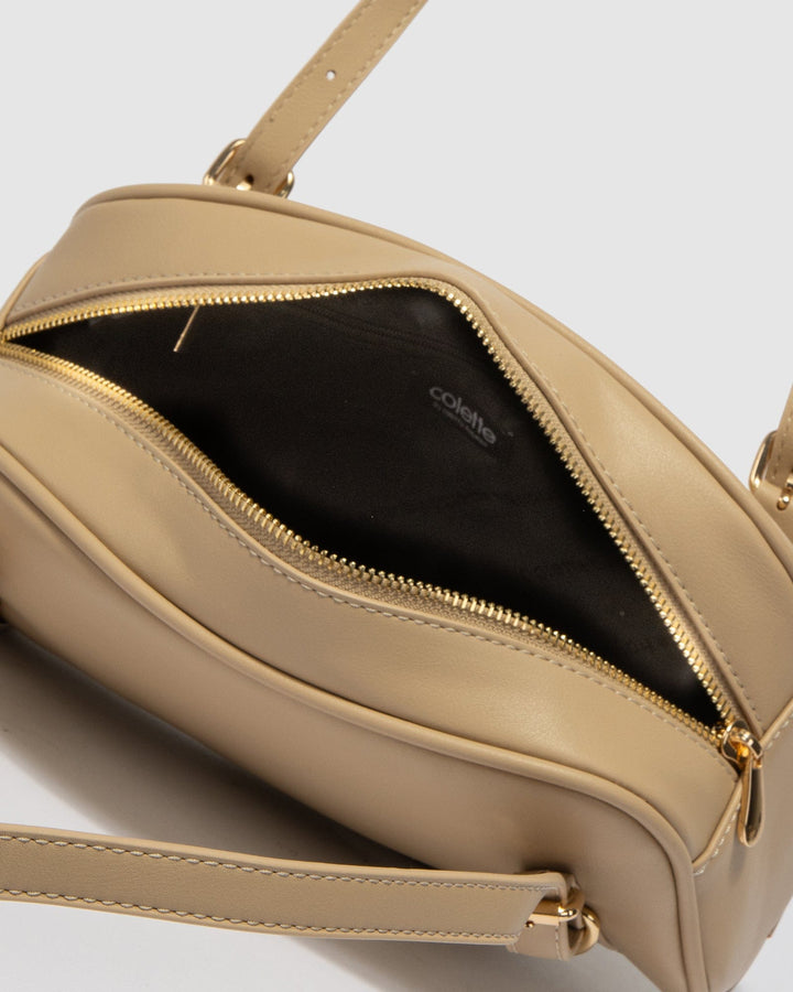 Colette by Colette Hayman Natural Zoe Buckle Shoulder Bag