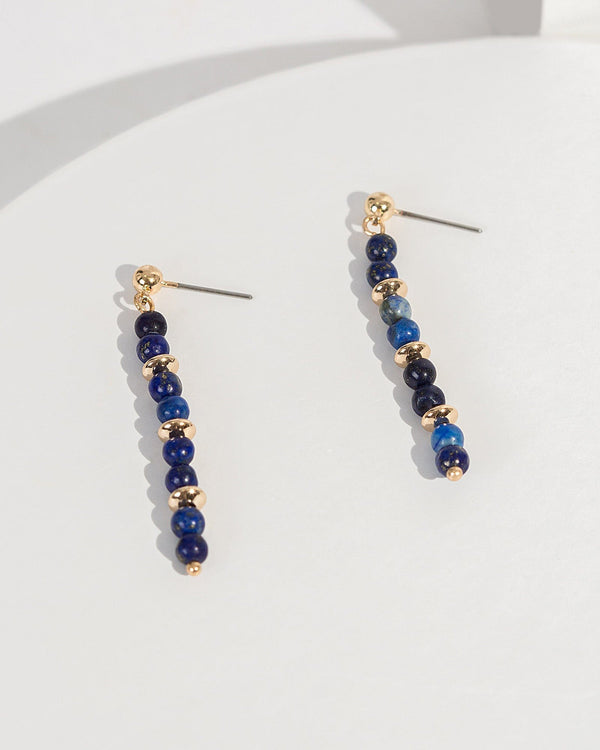 Colette by Colette Hayman Navy Blue Crystal Drop Earrings