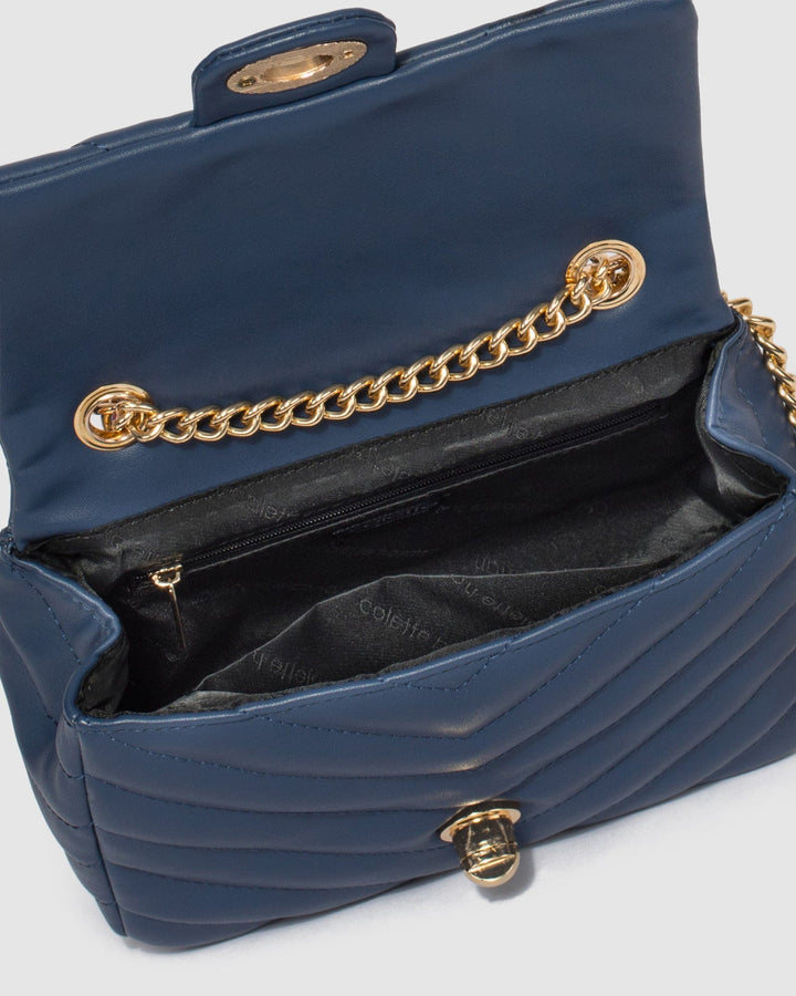 Colette by Colette Hayman Navy Blue Mia Scarf Crossbody Bag