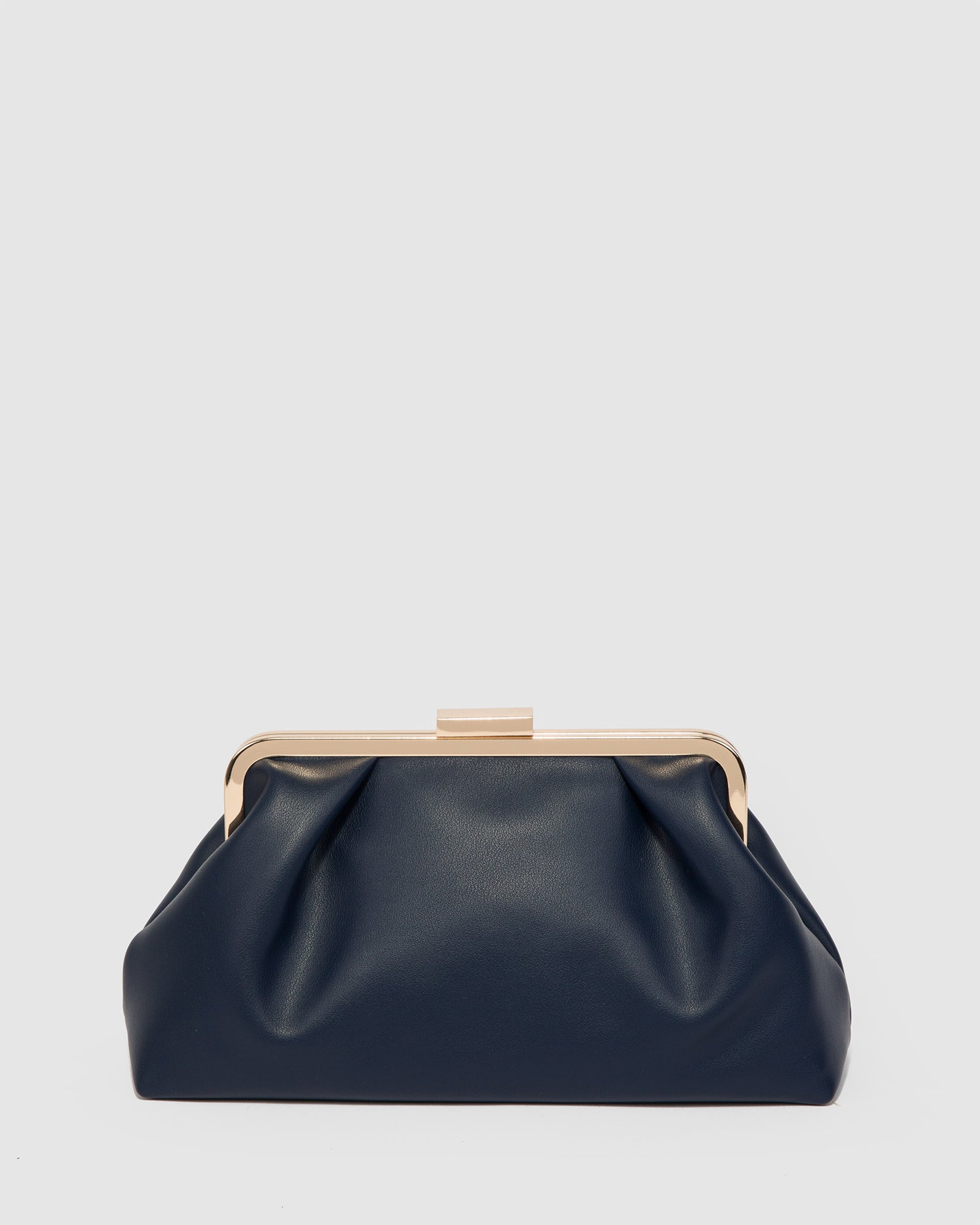 Navy Blue Noa Clutch Bag - Main Image