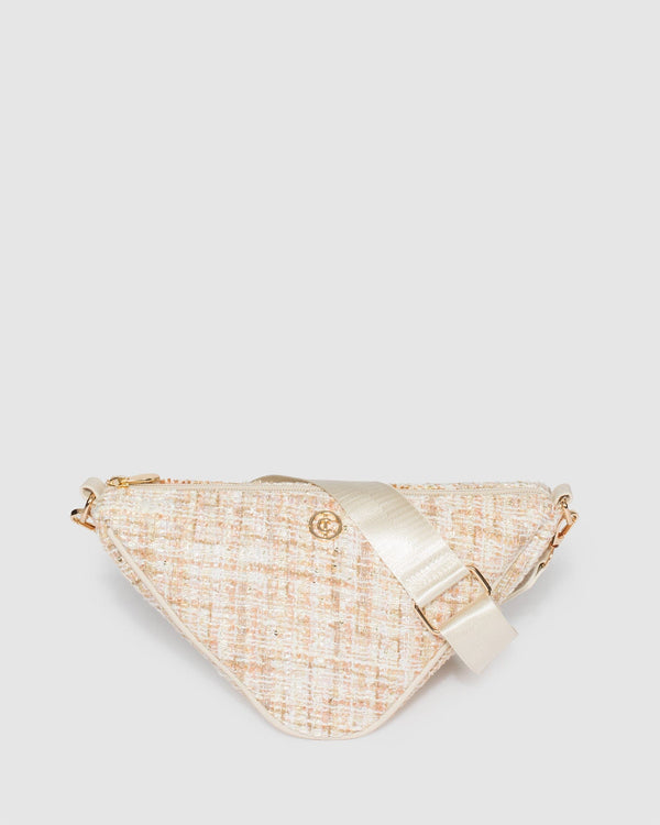 Colette by Colette Hayman Nude Deena Triangle Crossbody Bag