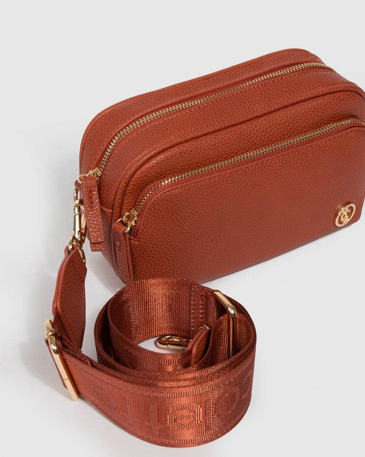 Colette by Colette Hayman Orange And Gold Amalia Crossbody Bag