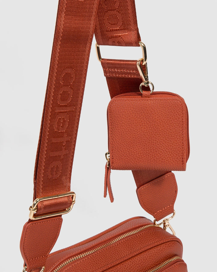 Colette by Colette Hayman Orange And Gold Amalia Crossbody Bag