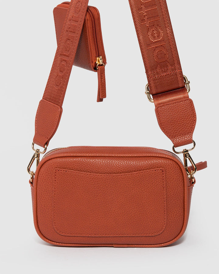 Colette by Colette Hayman Orange And Gold Amalia Crossbody Bag