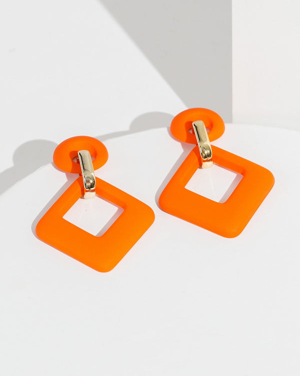 Colette by Colette Hayman Orange Diamond Earrings