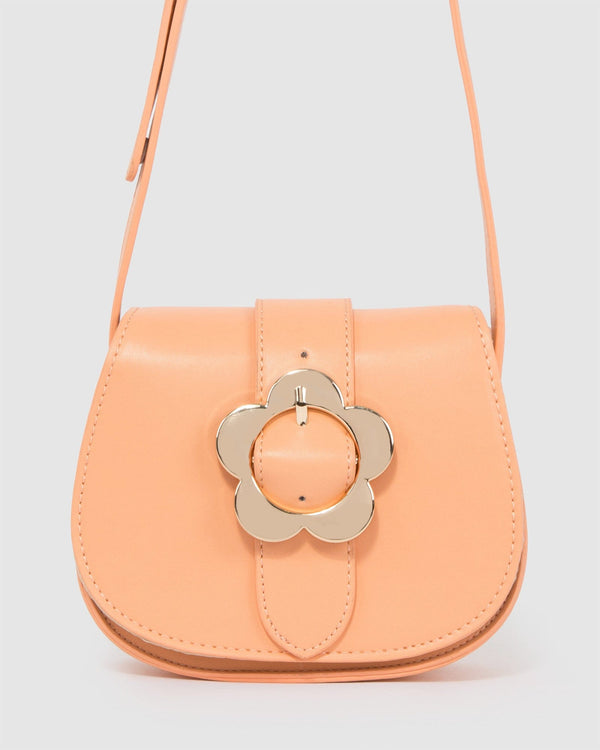Colette by Colette Hayman Orange Kids Alvita Flower Saddle Bag