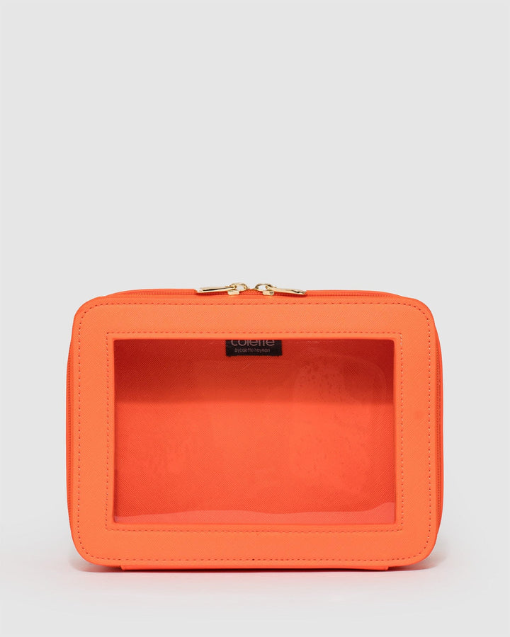 Colette by Colette Hayman Orange Mina Cosmetic Case