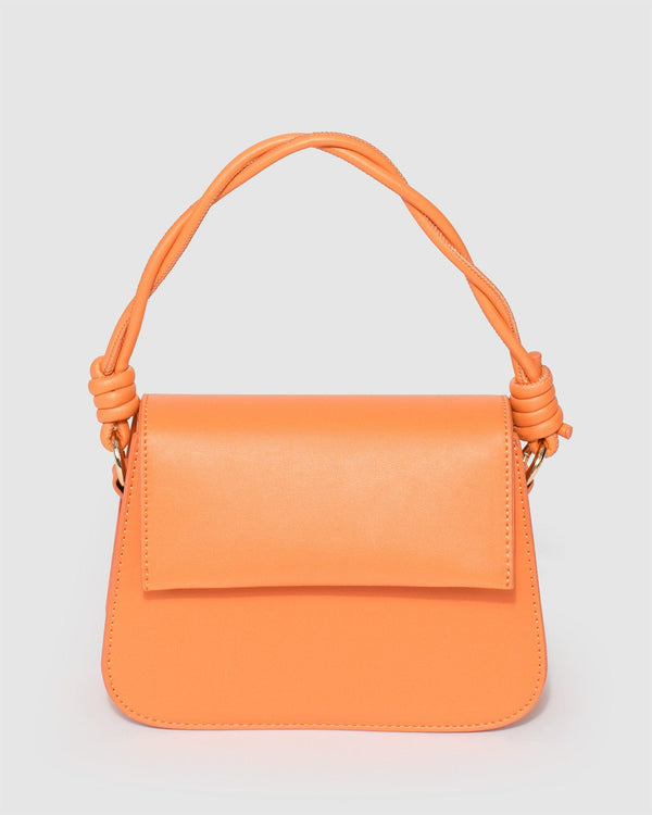 Colette by Colette Hayman Orange Olivia Twist Handle Tote Bag