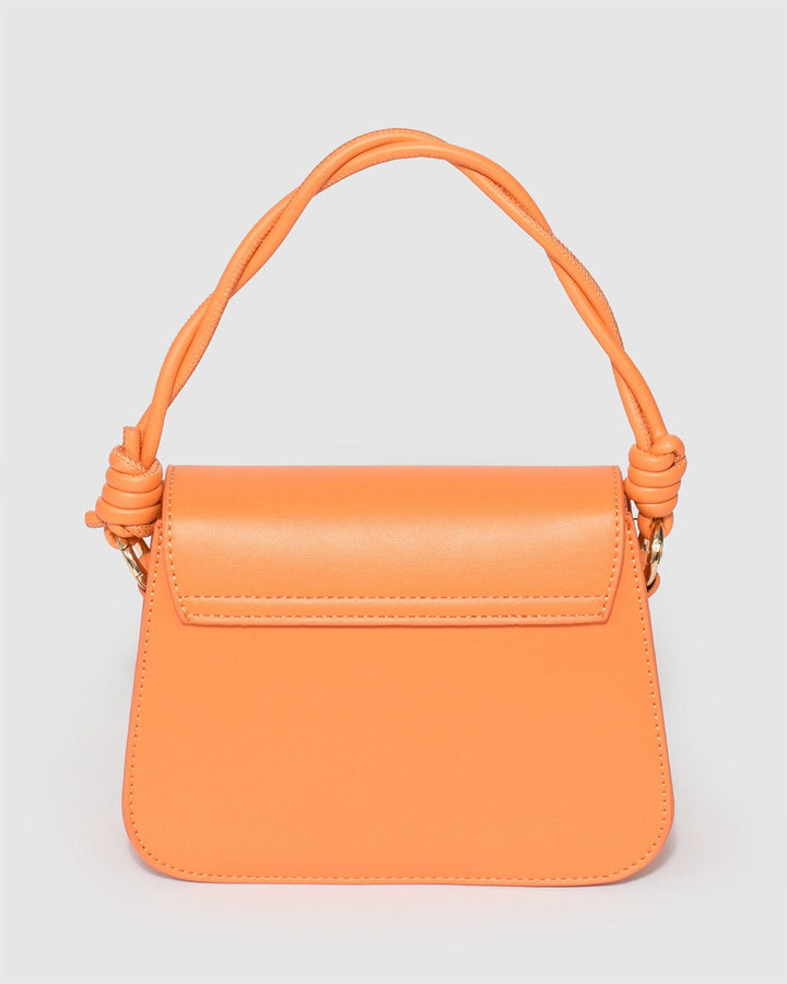Colette by Colette Hayman Orange Olivia Twist Handle Tote Bag