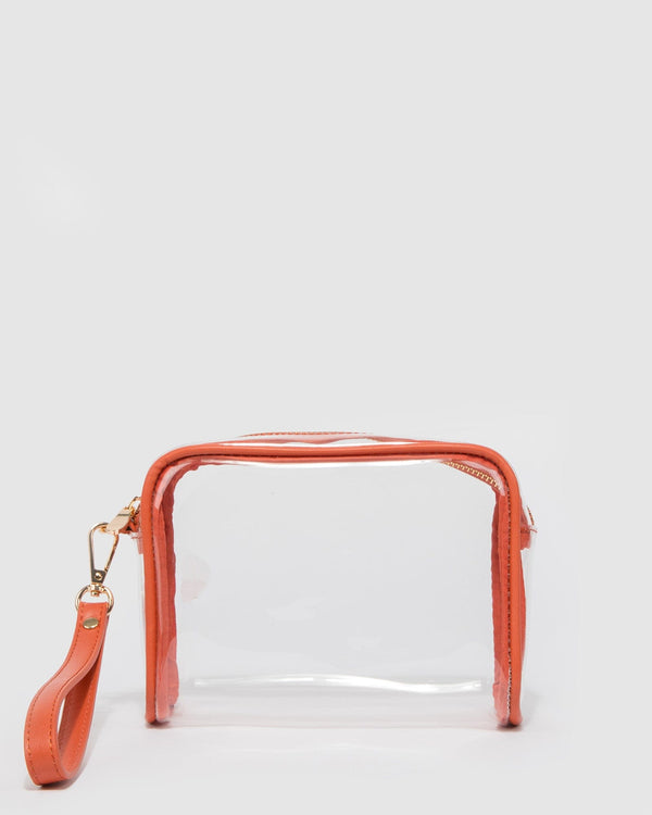 Colette by Colette Hayman Orange Suri Clear Crossbody Bag