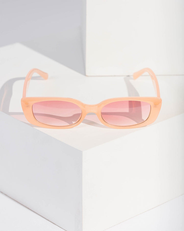 Colette by Colette Hayman Peach Slimline Sunglasses