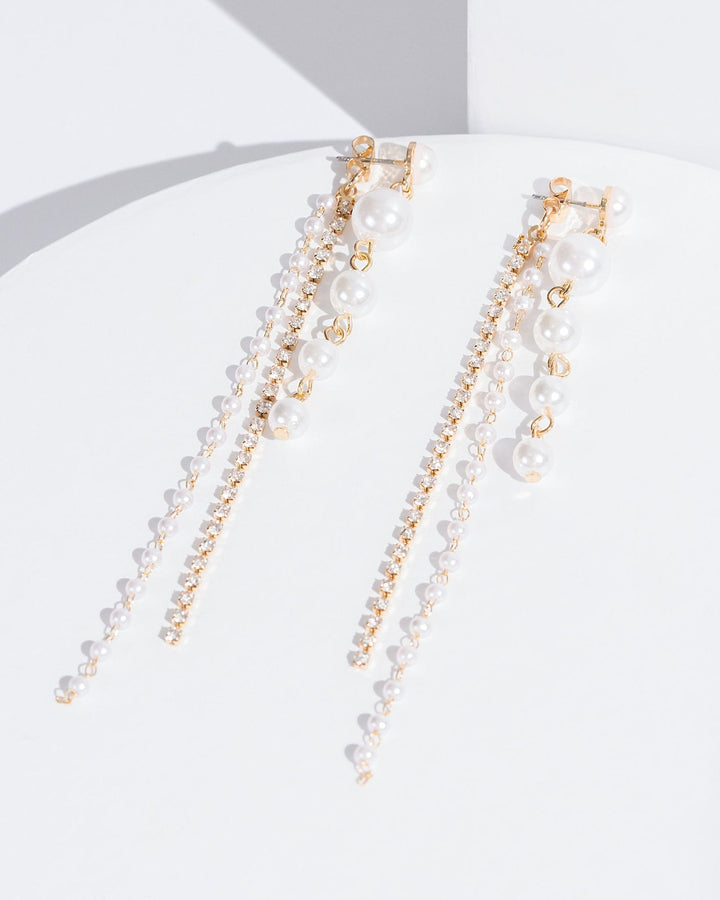 Colette by Colette Hayman Pearl And Crystal Drop Earrings