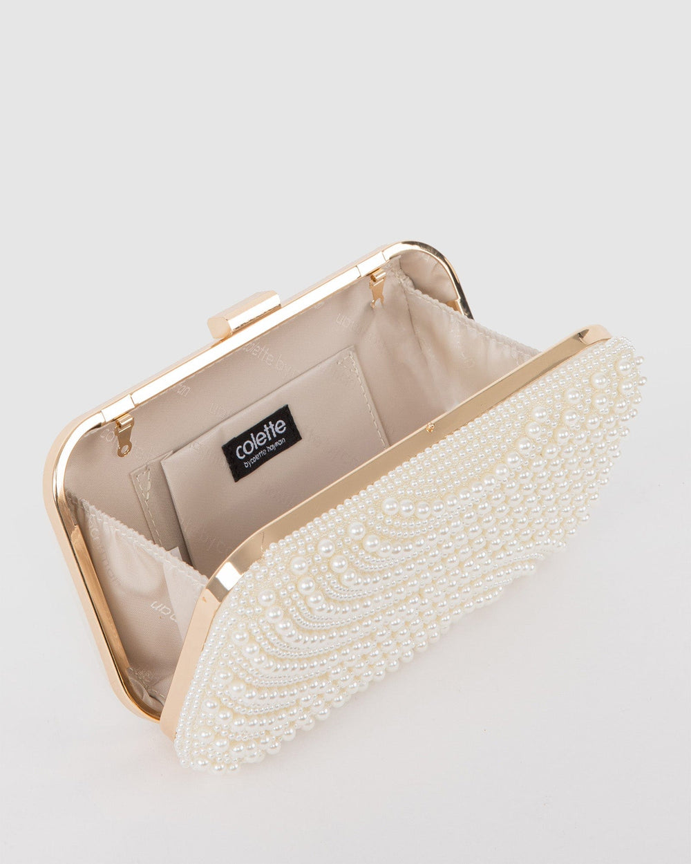Pearl Eloise Pearl Box Clutch Bag colette hayman