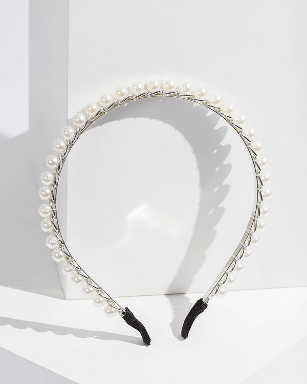 Colette by Colette Hayman Pearl Pearl And Metal Headband