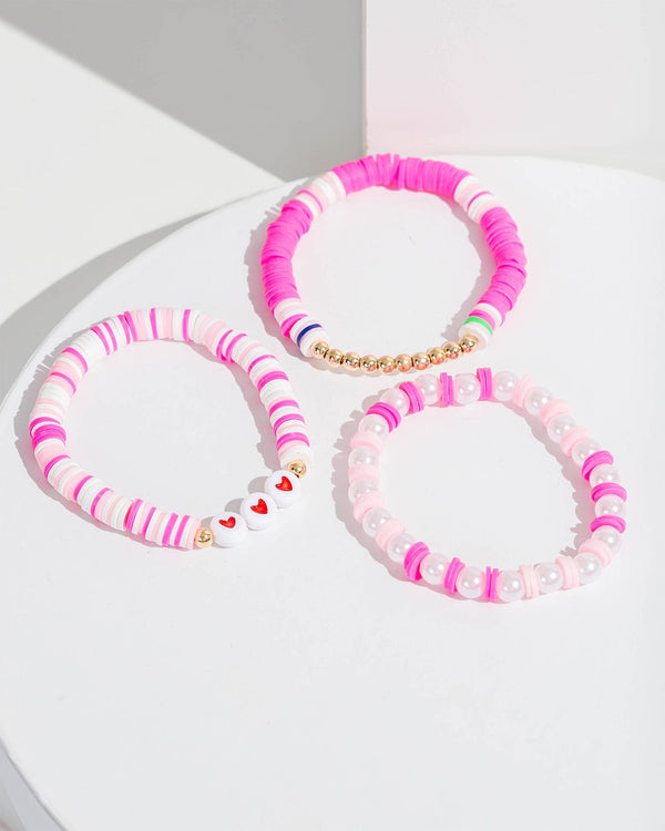 Colette by Colette Hayman Pink Beaded Detail Bracelet Pack