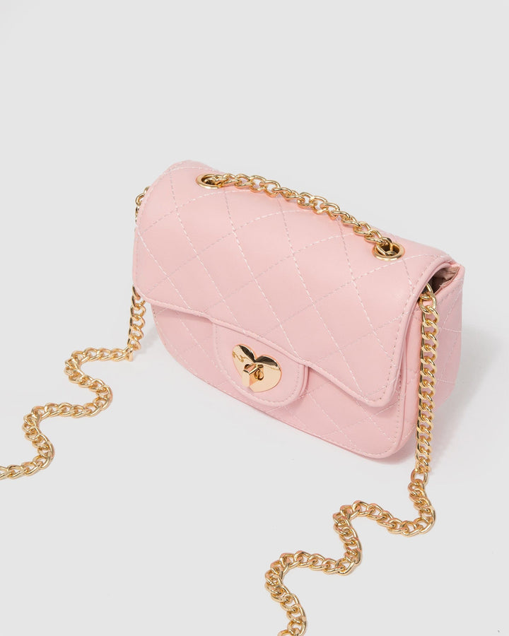 Colette by Colette Hayman Pink Bella Quilted Crossbody