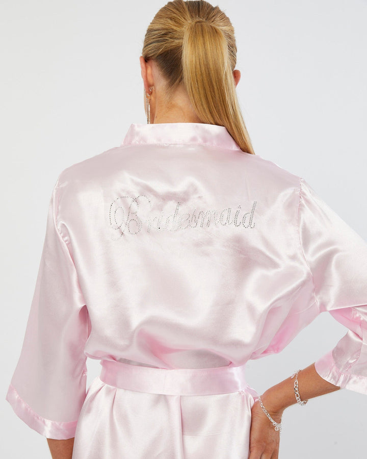 Colette by Colette Hayman Pink Bridesmaid Bridal Robe