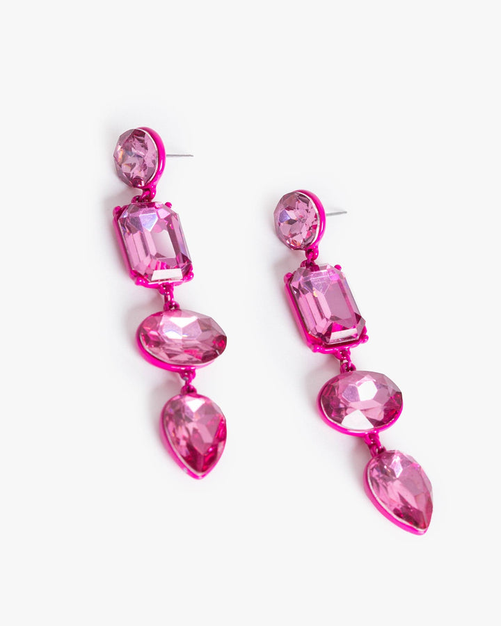 Colette by Colette Hayman Pink Coloured Statement Drop Earrings