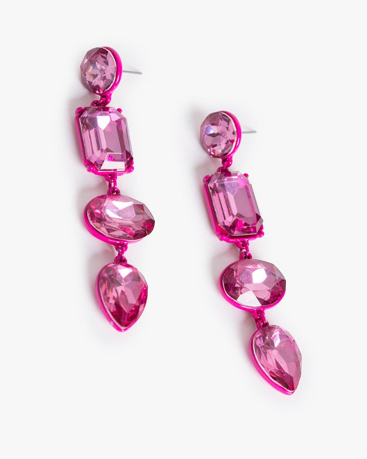 Colette by Colette Hayman Pink Coloured Statement Drop Earrings