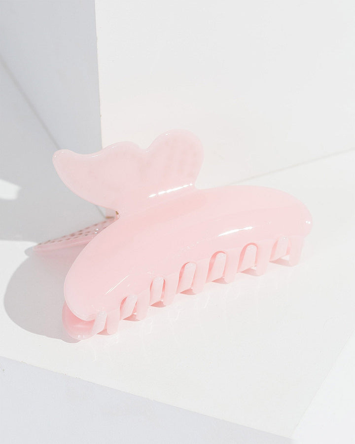 Colette by Colette Hayman Pink Crystal Butt Earringsfly Detail Claw Clip