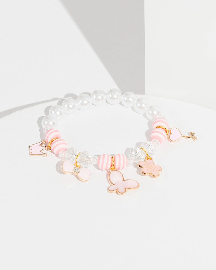 Colette by Colette Hayman Pink Cute Charms Bracelet