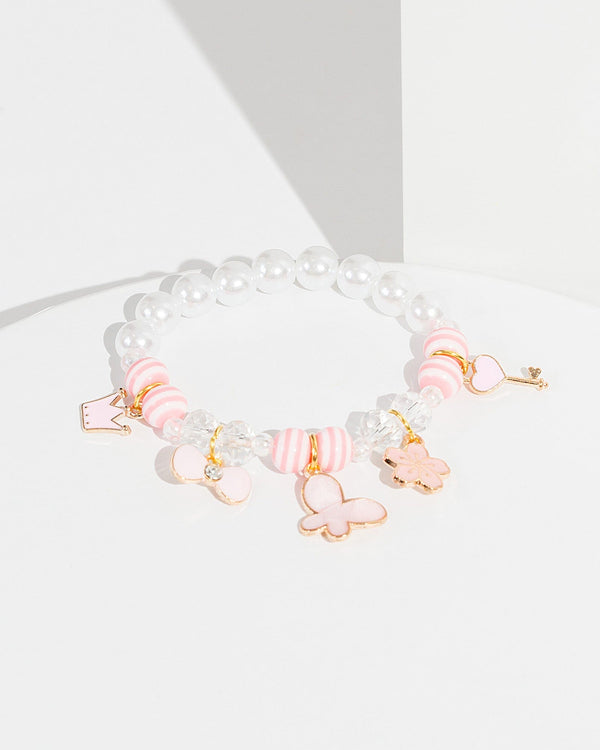 Colette by Colette Hayman Pink Cute Charms Bracelet